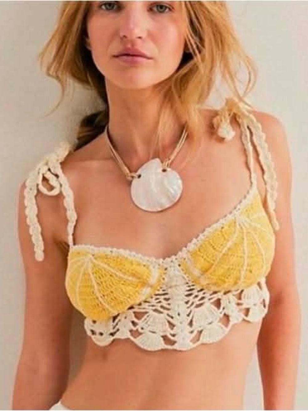Free People "Sweet on You" Crochet Bralette - Women's size MEDIUM